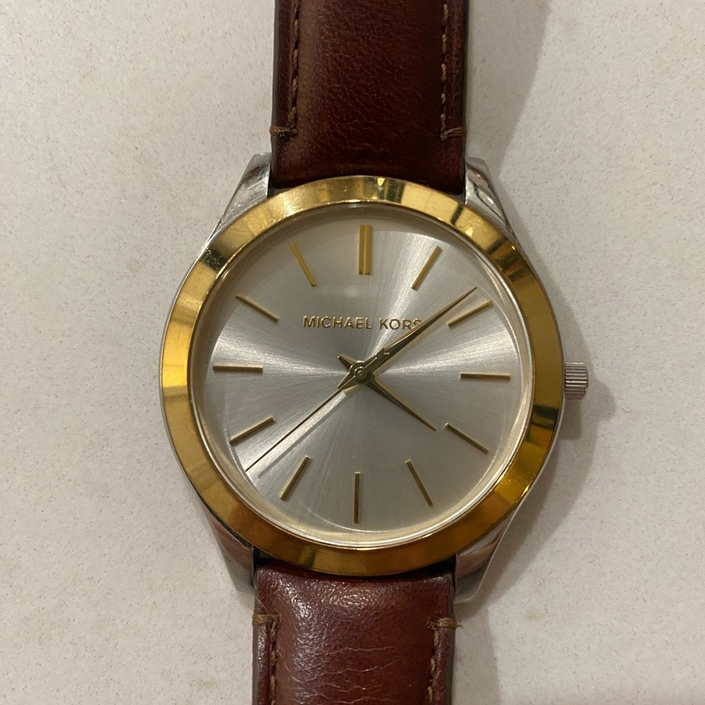 Michael Kors Women’s leather band watch